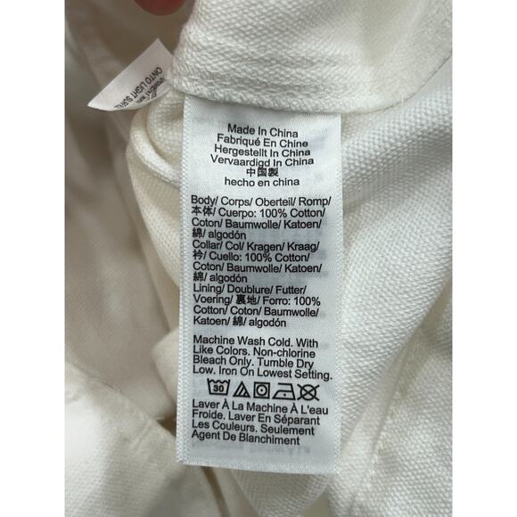 NWT J.Crew Womens Barn Chore Jacket Canvas Button-Up Patch Pocket Ivory Size M - Picture 8 of 9